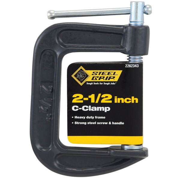 Steel Grip Steel Grip 2-1/2 in. Adjustable C-Clamp 1 pc - 2262343