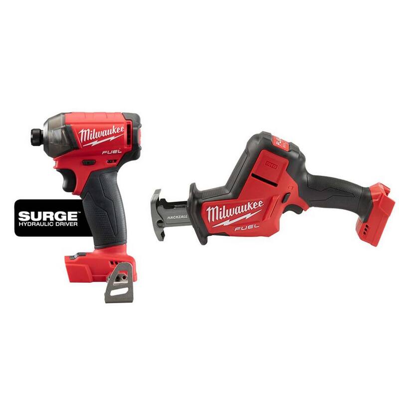 Milwaukee M18 FUEL SURGE 18V Lithium-Ion Brushless Cordless 1/4 pulgadas Hex Impact Driver con Hackzall - 2760-20-2719-20