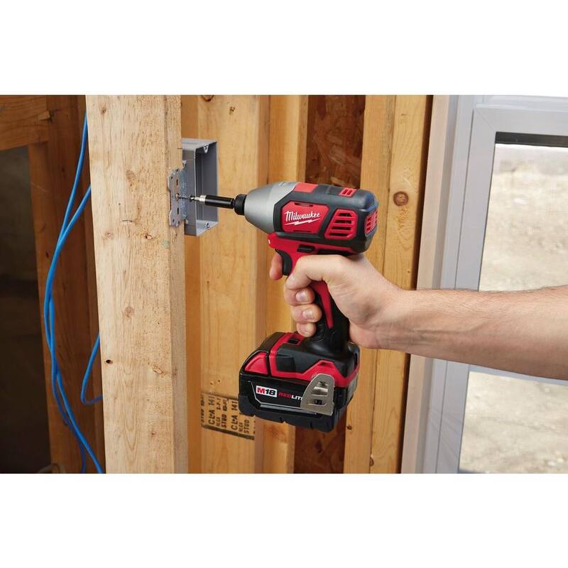 Milwaukee M18 18V Llave de Impacto Inalámbrica de 1/4 de pulgada con Batería de Iones de Litio de 2 velocidades (Herramienta Únicamente) - 2657-20