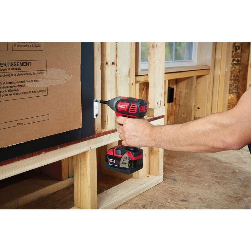 Milwaukee M18 18V Llave de Impacto Inalámbrica de 1/4 de pulgada con Batería de Iones de Litio de 2 velocidades (Herramienta Únicamente) - 2657-20