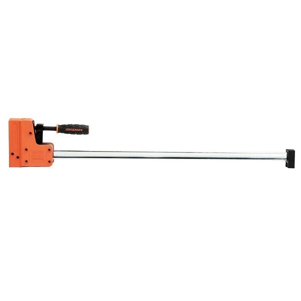 Jorgensen Jaw Bar Clamp, 1500 lb, 30 in Max Opening Size, 3-7/8 in D Throat, Plastic/Steel Body - 8030