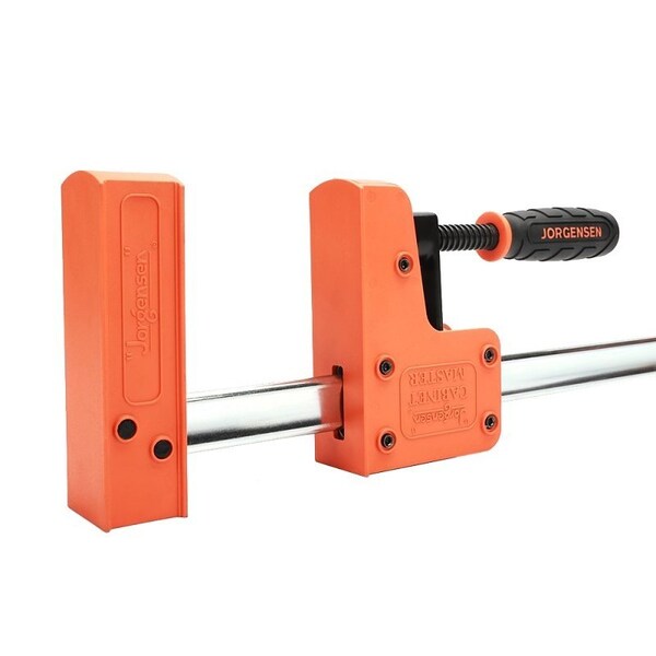Jorgensen Jaw Bar Clamp, 1500 lb, 30 in Max Opening Size, 3-7/8 in D Throat, Plastic/Steel Body - 8030