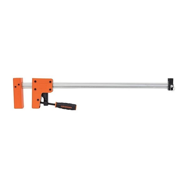 Jorgensen Jaw Bar Clamp, 1500 lb, 24 in Max Opening Size, 3-7/8 in D Throat, Plastic/Steel Body - 8024