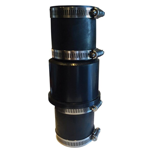 Eco-Flo Clamp ABS Plastic Sewage Check Valve - Case of 2 - 4919924