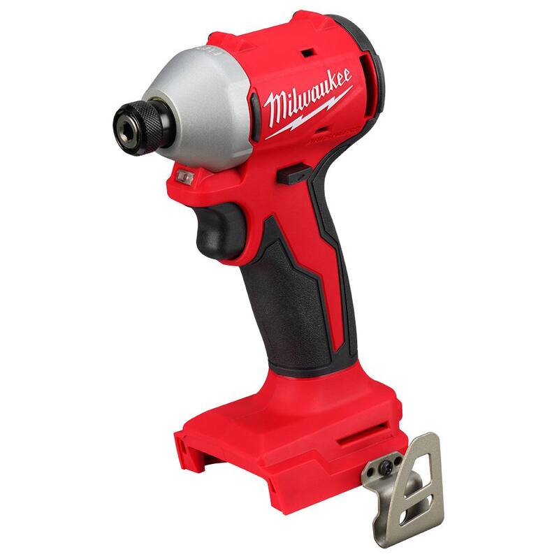 Milwaukee M18 18-Volt Lithium-Ion Brushless Cordless 1/4 in. Compact Impact Driver con Batería M18 5.0Ah y Cargador - 3650-20-48-59-1850
