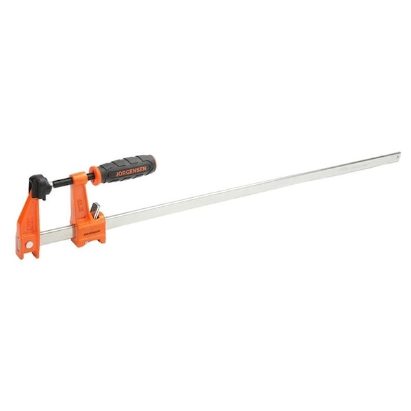 Jorgensen MediumDuty Bar Clamp, 600 lb, 24 in Max Opening Size, 212 in D Throat, Steel Body - 3724