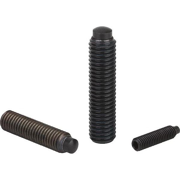 Kipp Thrust Screw Without Head M05X13, Steel 10.9 Black Oxidized, Comp:Tool Steel Hardened, Black Oxide - K0403.05X13