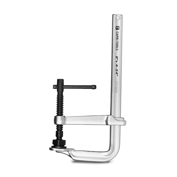 Capri Tools 8 in Heavy Duty All Steel Bar Clamp, 4-3/4 in Throat Depth - CP11030