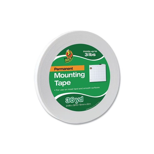 Shurtech Brands Duck, Cinta de montaje de espuma permanente, 3/4 pulgadas X 36 yardas - 1289275