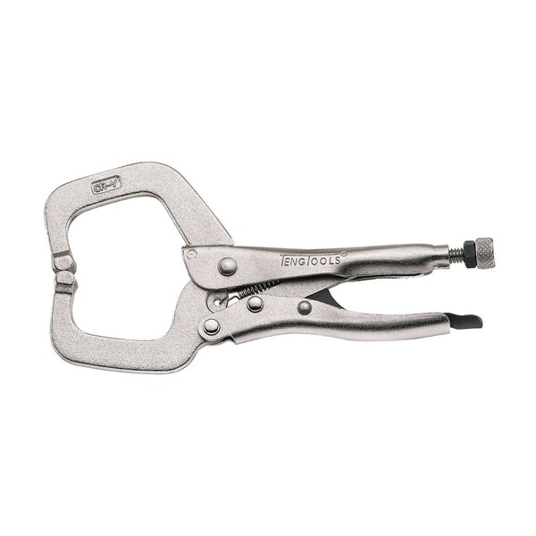 Teng Tools 406-6S 6" C Clamp Power Grip Pliers w/Non Pinch Rel - 406-6S
