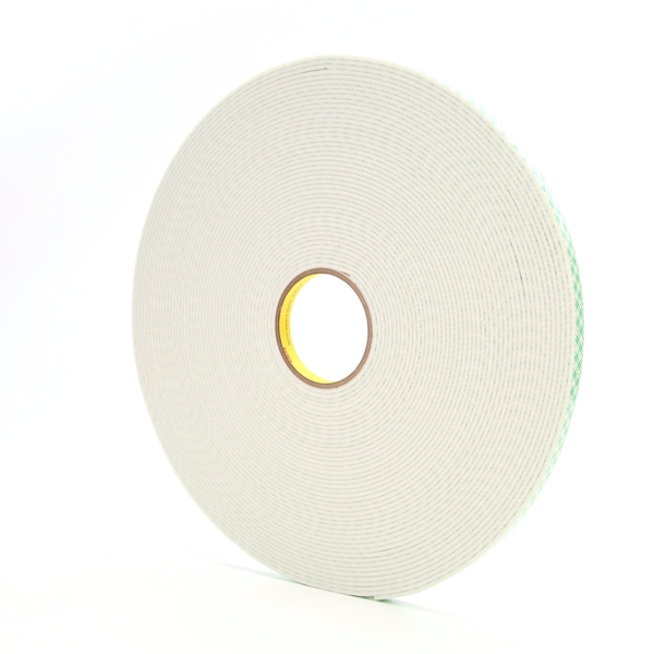 Cinta de espuma 3M, 1/2" x 36 yd., Blanco, Paquete de 18 - 70006076080