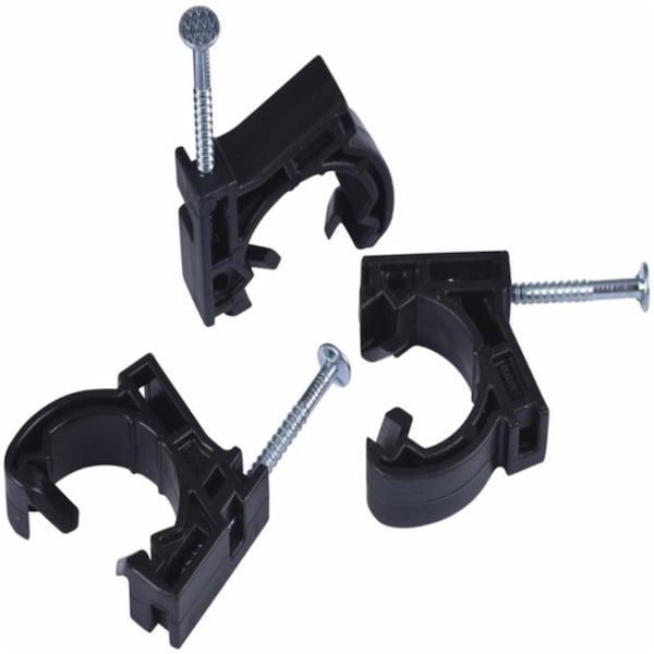 Tinkertools 0.5-0.75 in. Half Clamp with Nail - Bag of 100 - TI2683239