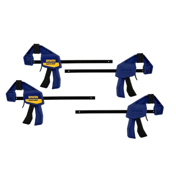 Tinkertools 6 in. Mini Quickgrip Clamp, Pack of 4 - TI3307842