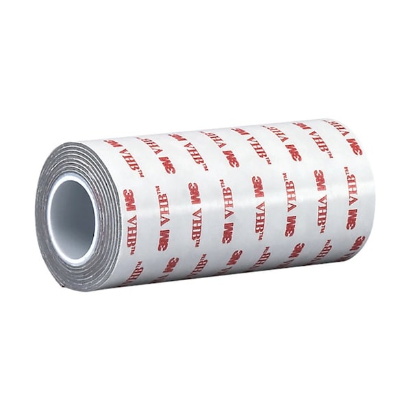 Cinta de espuma acrílica gris de 25 mil de 3M, 6 pulgadas x 18 yardas - RP+060GF