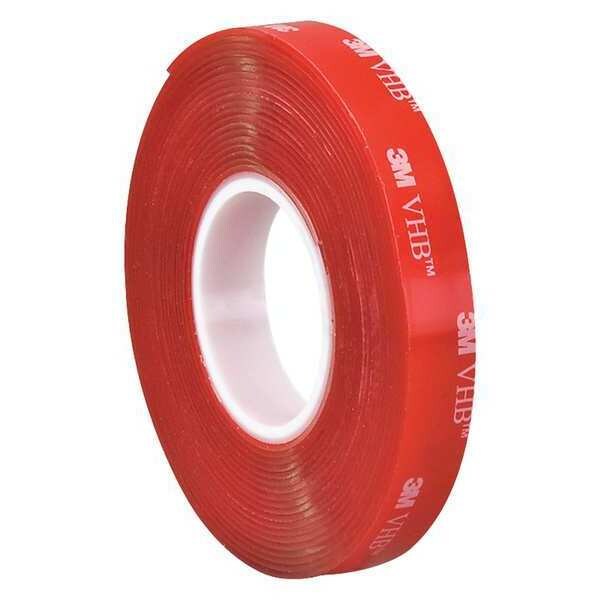 Cinta VHB™ 4910 de 3M, 40.0 Mil, 1" x 5 yds, Transparente, 1/Caja - VHB491001R