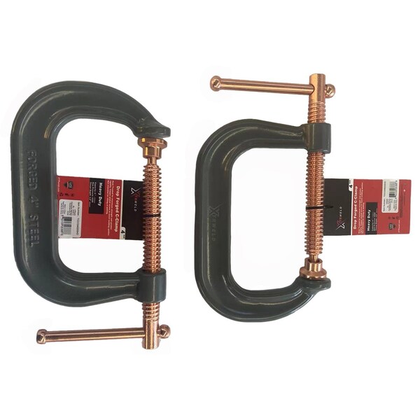 Xtrweld 6in Clamp, C, 6900 PSI, Steel, Gray - TCCC066900HD