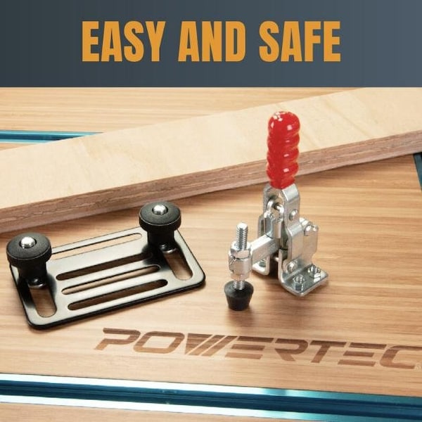 Powertec Toggle Clamp, 500 lbs Cap., 12130 Quick Release Vertical Clamps, Antislip Rubber Pressure Tip, 56PK - 20335-CASE28N