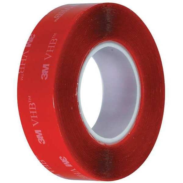 Cinta VHB™ 4905 de 3M, 20.0 Mil, 1" x 5 yds., Transparente, 1/Caja - VHB490501R