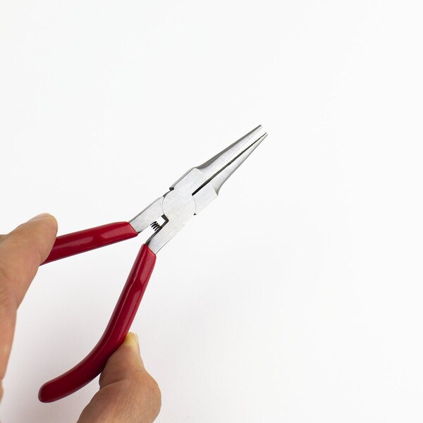 Excel Blades Needle Nose Pliers, Spring Loaded Carbon Steel 6" Serrated, 6pk - 55560