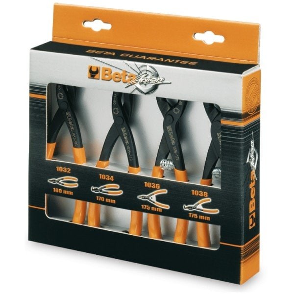Beta 1031/S4 Set of 4 Retaining Ring Snap Ring Circlip Pliers - 010310000