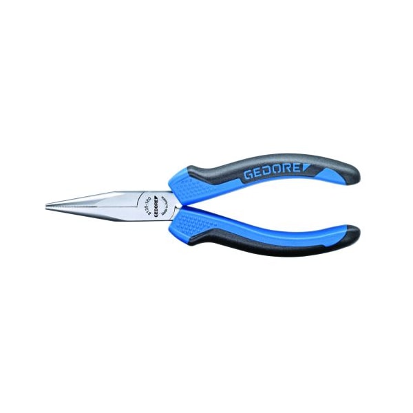 Gedore Needle Nose Pliers, 5-1/2", Material: Steel - 6710610