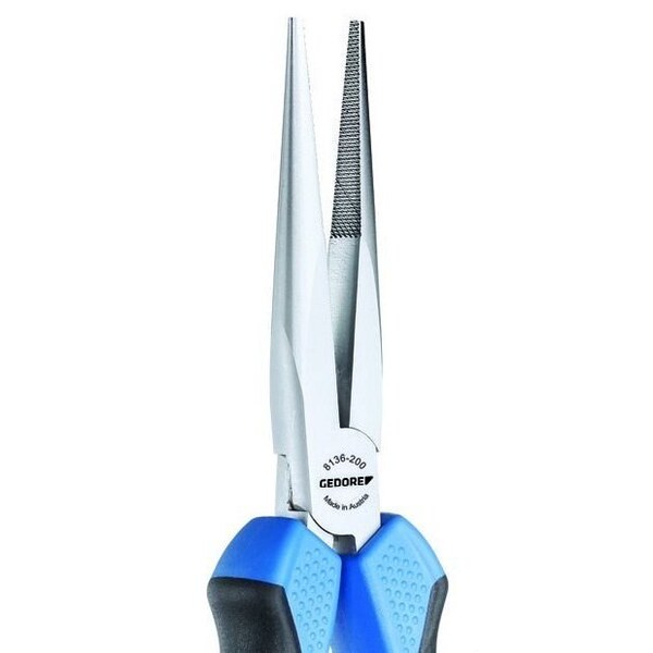Gedore Mechanics Pliers, 8", Jaw Length: 75.7mm - 8136-200 JC
