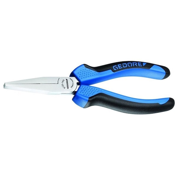 Gedore Flat Nose Pliers, 6-1/4", Material: Tempered steel - 8120-160 JC