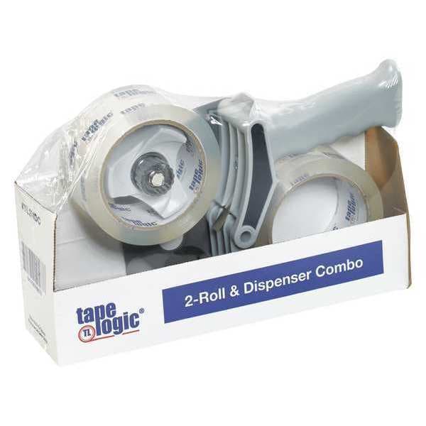 Tape Logic Combo de Dispensador de 2 Rollos Tape Logic®, 2.6 Mil, 2" x 55 Yardas, Transparente, 1/Pieza - TL2RDC