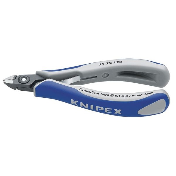 Knipex 4 3/4 in Precision Diagonal Cutting Plier Flush Cut Uninsulated - 79 22 120