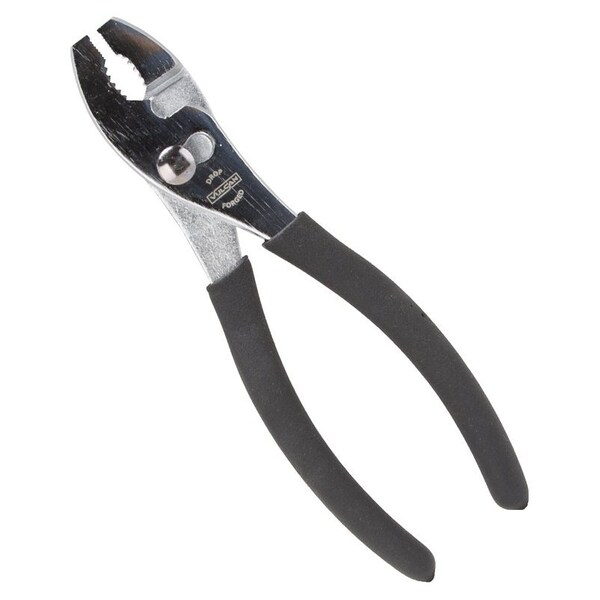 Vulcan Slip Joint Plier, 8 in OAL, 1-1/4 in Jaw Opening, Black Handle, Non-Slip Handle, 1-1/4 in W Jaw - JL-NP004