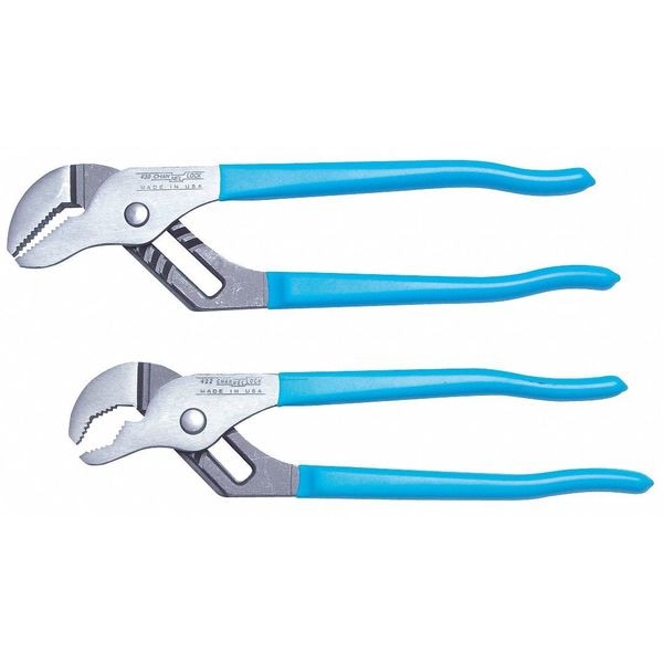 Channellock 4 1/2 in Straight Jaw Tongue and Groove Plier, Serrated - 424