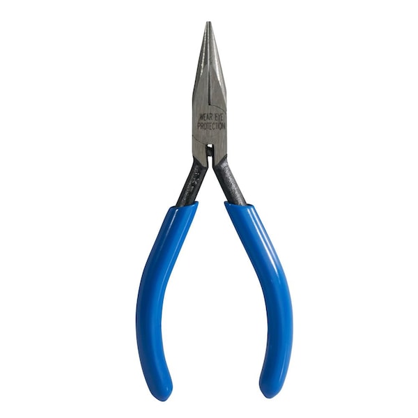 Klein Tools 4 13/16 in Needle Nose Plier Plastic Dipped Handle - D322-41/2C
