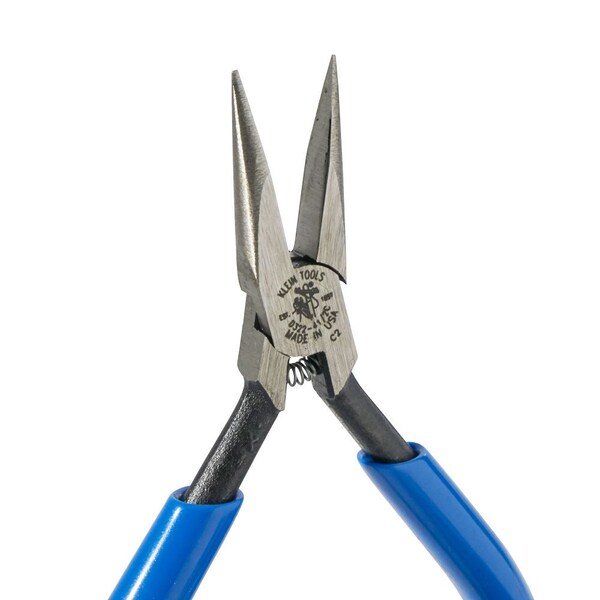 Klein Tools 4 13/16 in Needle Nose Plier Plastic Dipped Handle - D322-41/2C