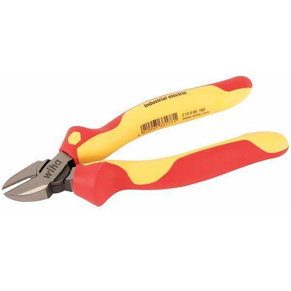 Wiha 6 3/8 in Diagonal Cutting Plier Flush Cut Insulated - 32933
