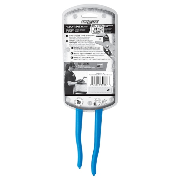 Channellock Channellock Permalock 9-1/2 in. Steel Tongue and Groove Pliers - 420