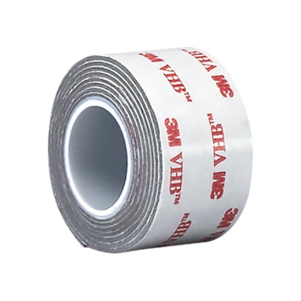 Cinta de espuma acrílica gris de 45 mil de 3M, 1 pulgada x 18 yardas - RP+110GF