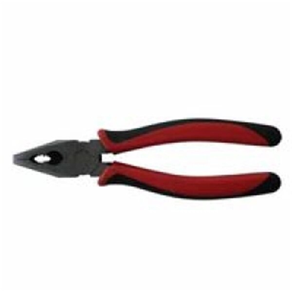 Gizmo Solid Joint Linemans Pliers, 8 in. Length, Matte Finish Cushion Grips Handle - GI669604