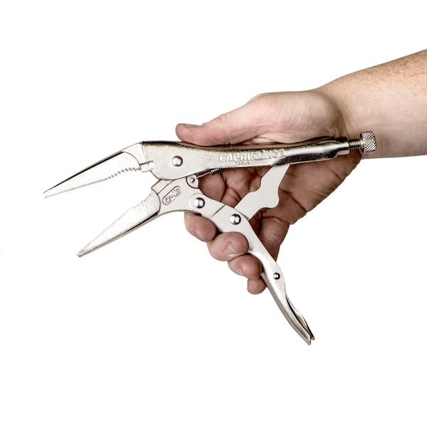 Capri Tools Klinge 9 in Long Nose Locking Pliers with Wire Cutter - CP11124