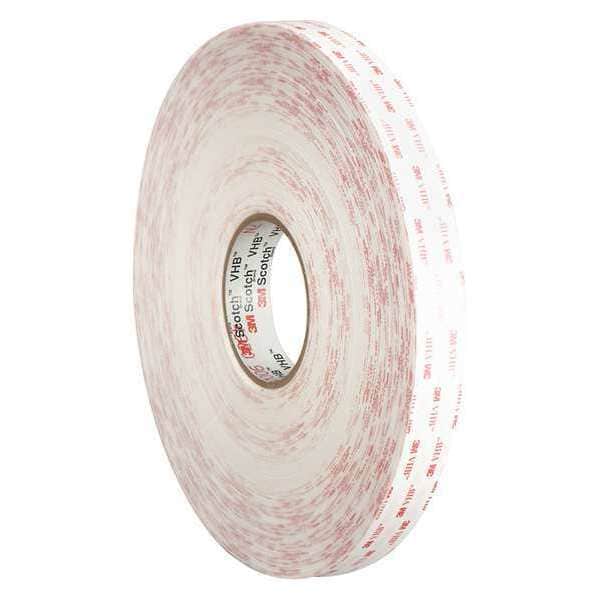 Cinta 3M™ 4950 VHB™, 45.0 Mil, 1/2" x 5 yds, Blanco, 1/Estuche - VHB495012R