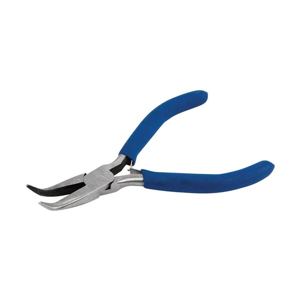 Dendesigns 4.5 in. Carbon Steel Mini Bent Nose Pliers, Blue, 6PK - DE2737076