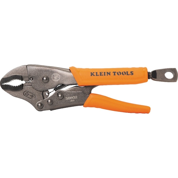 Klein Tools Locking Pliers Set, Curved Jaw 10-Inch, Long Nose 6-Inch, 2-Piece - 38663