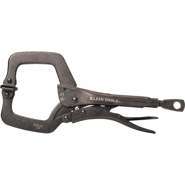Klein Tools Locking Pliers Set, Curved Jaw 10-Inch, Long Nose 6-Inch, 2-Piece - 38663