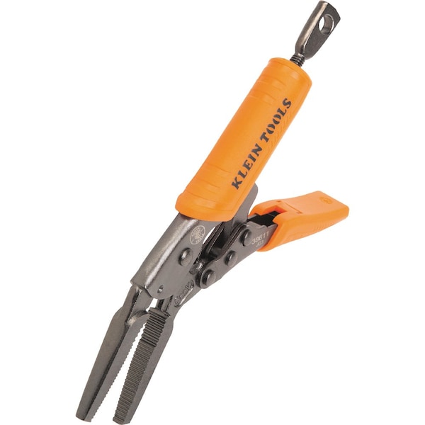 Klein Tools Locking Pliers Set, Curved Jaw 10-Inch, Long Nose 6-Inch, 2-Piece - 38663