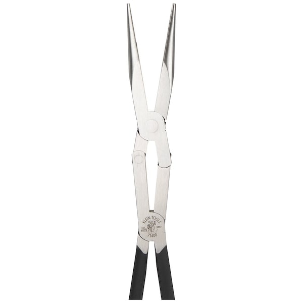 Klein Tools Pliers, Long Reach Needle Nose Pliers, Straight Nose, 13-Inch - 71400