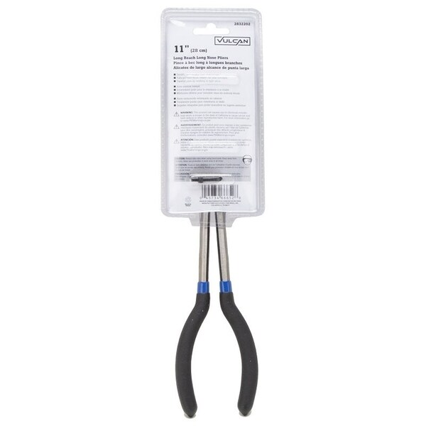 Vulcan Plier, 11 in OAL, 7.8 cm Jaw Opening, Black Handle, 3/4 in W Jaw - JL-PR51100