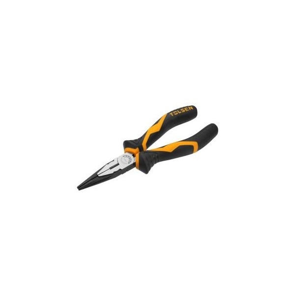Tolsen Long Nose Pliers 6 Industrial Cr-V, Black Finish - 10021