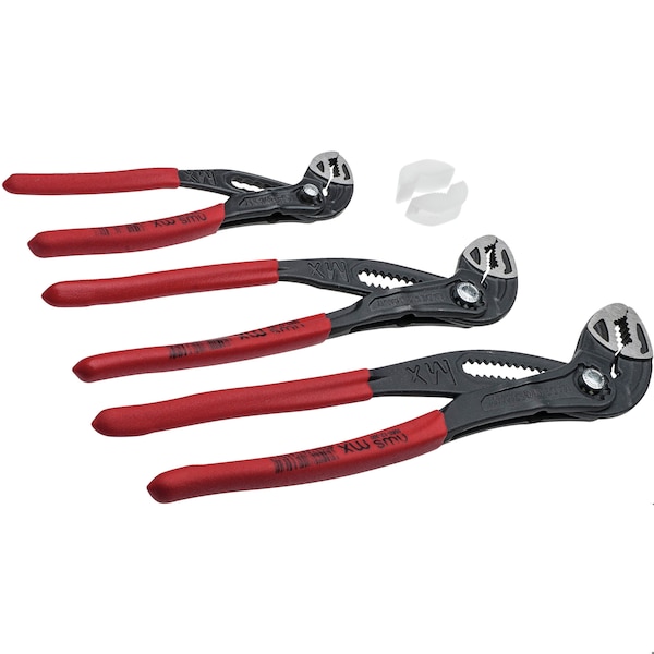 Nws Water Pump Plier Maxi MX 3 PC Set 7 in., 10 in. & 12 in. w/Plastic Jaws - 744