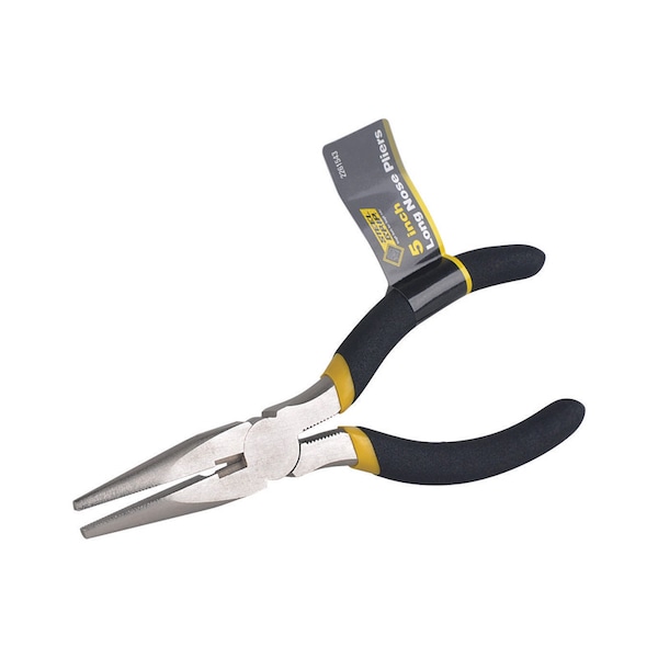 Steel Grip Steel Grip 5 in. Carbon Steel Long Nose Pliers - 2261543