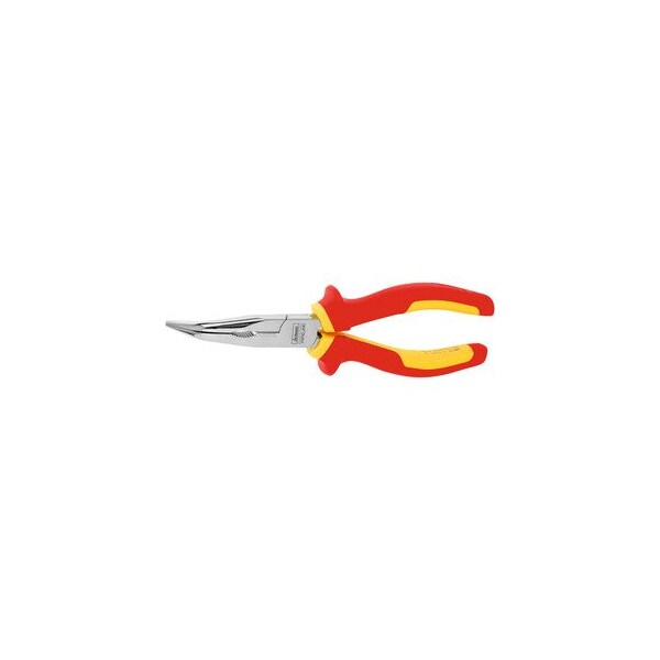 Garant Snipe nose pliers- angled VDE insulated- overall length: 200mm - 713710 200