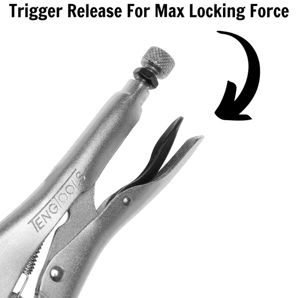 Teng Tools 408 8" Sheet Metal Power Grip Pliers - 408
